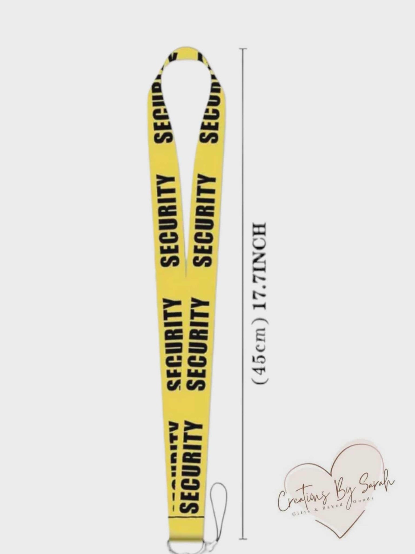 Security Yellow Lanyard