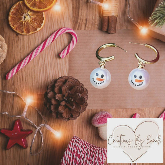 Snowman Earrings