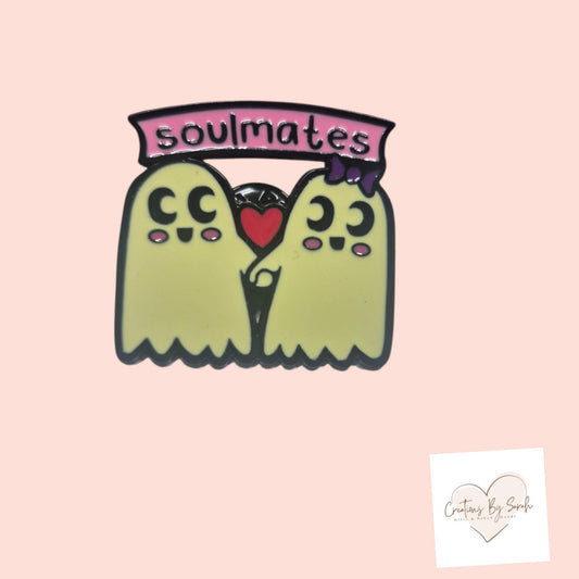 soulmates Ghosts Pin Badge