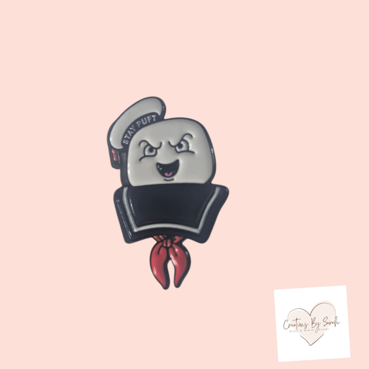 Stay Puff Marshmallow Man Pin Badge