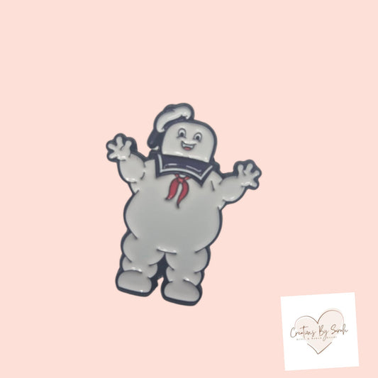 Stay Puff Marshmallow Man Pin Badge