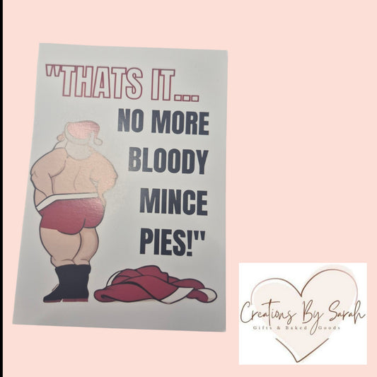 Santa Joke Christmas Cards, Rude