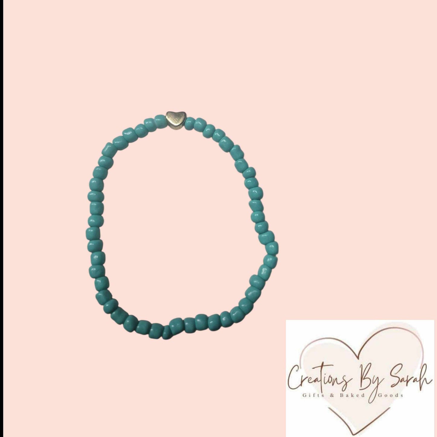 Beaded bracelets with a heart