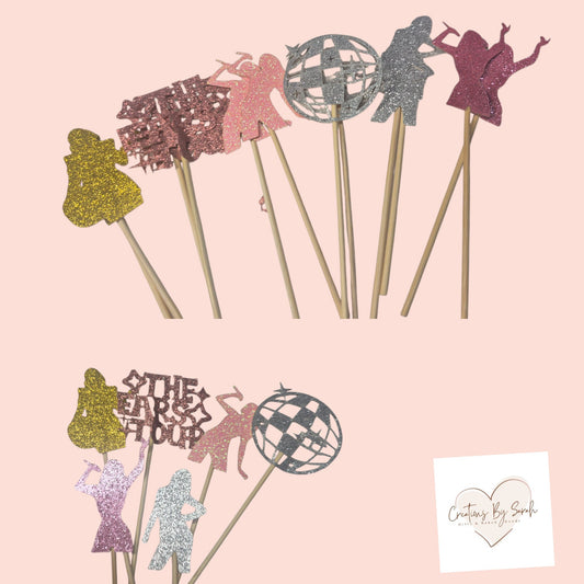 ts theme cupcake toppers