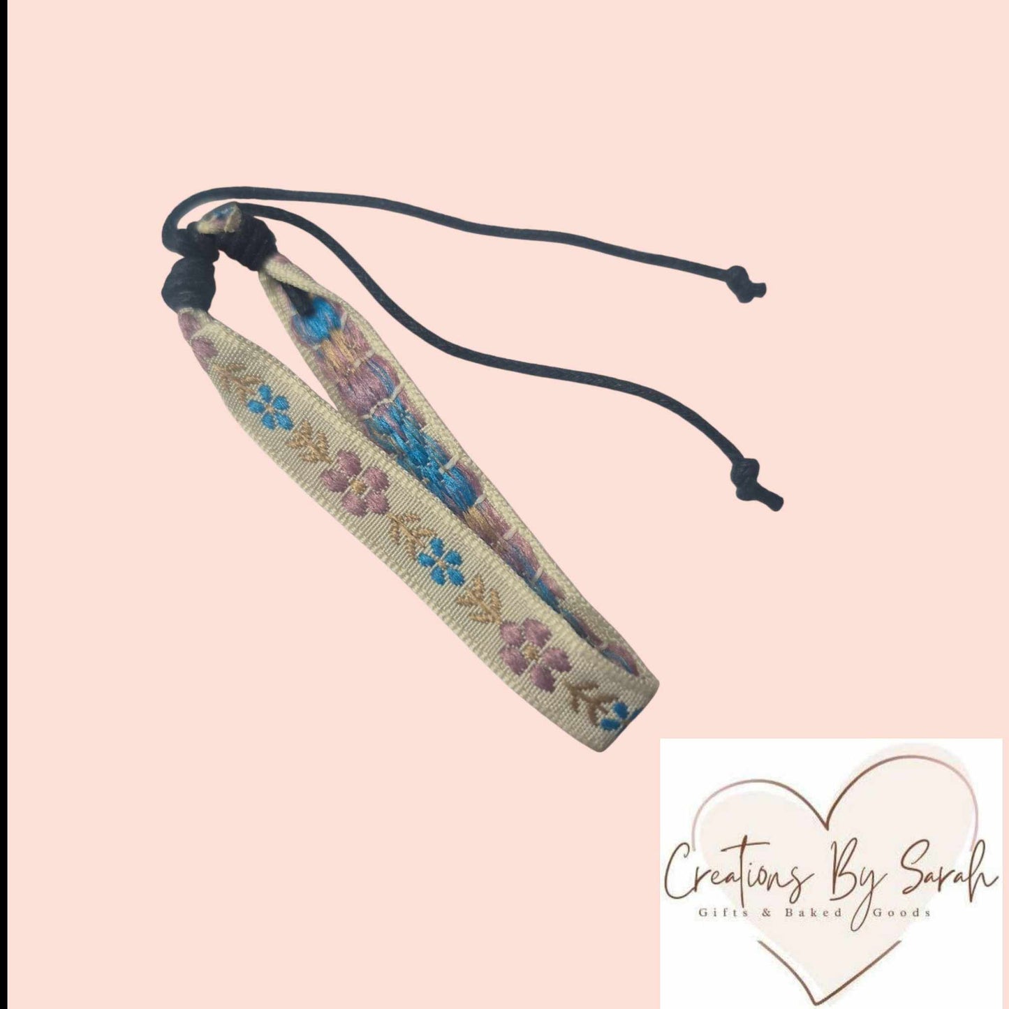 Handwoven boho flower pattern friendship bracelets