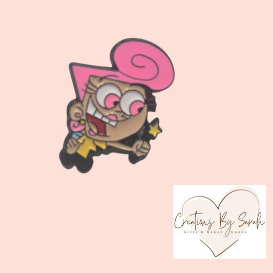 wanda from fairly oddparents pin badge