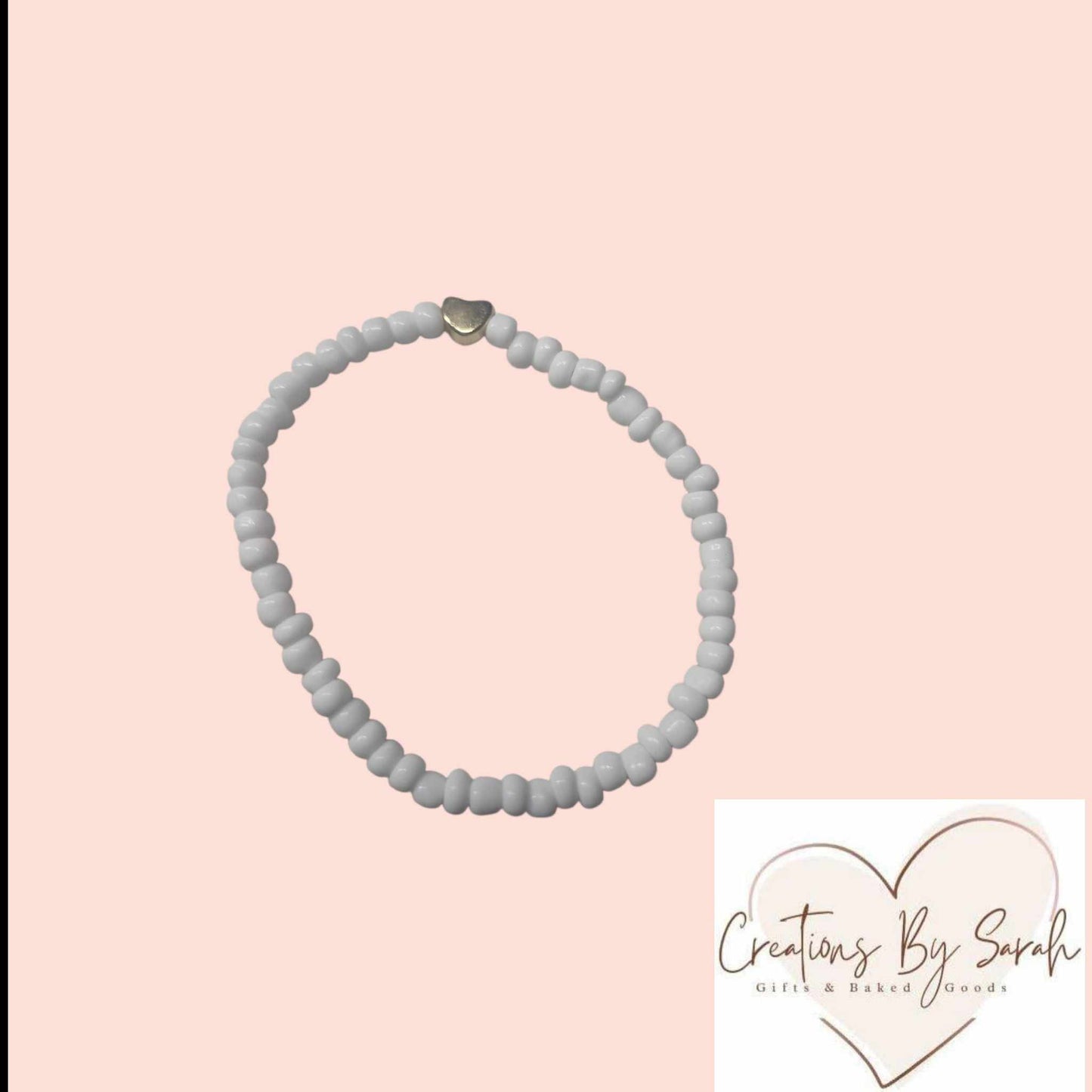 Beaded bracelets with a heart