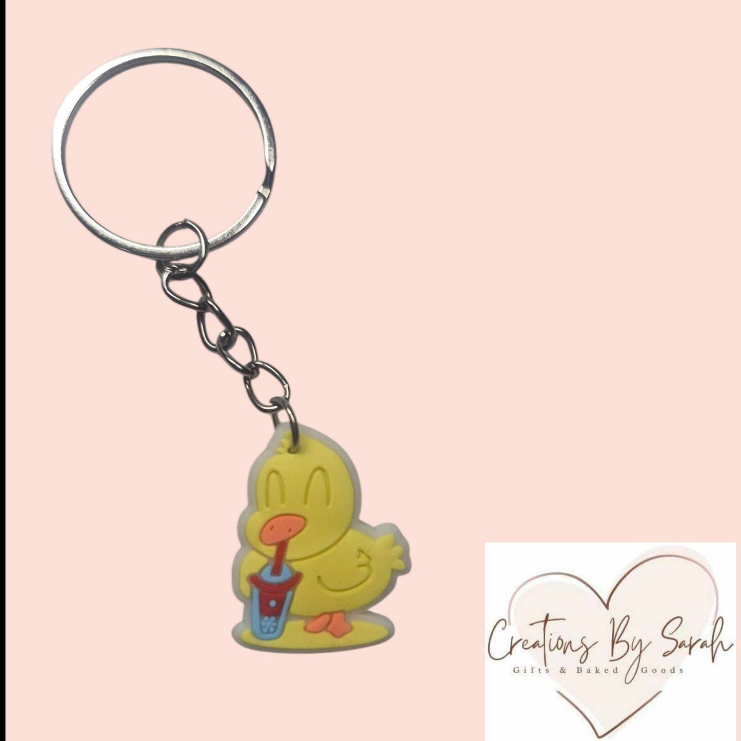 Novelty 2D Duck Keyrings